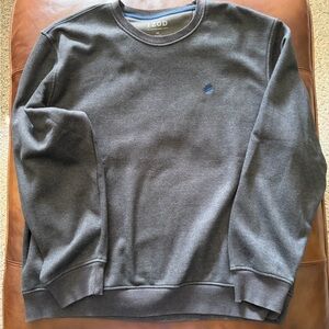 IZOD The ADVANTAGE Fleece Soft Lined Men’s Sweatshirt XXL Charcoal Gray